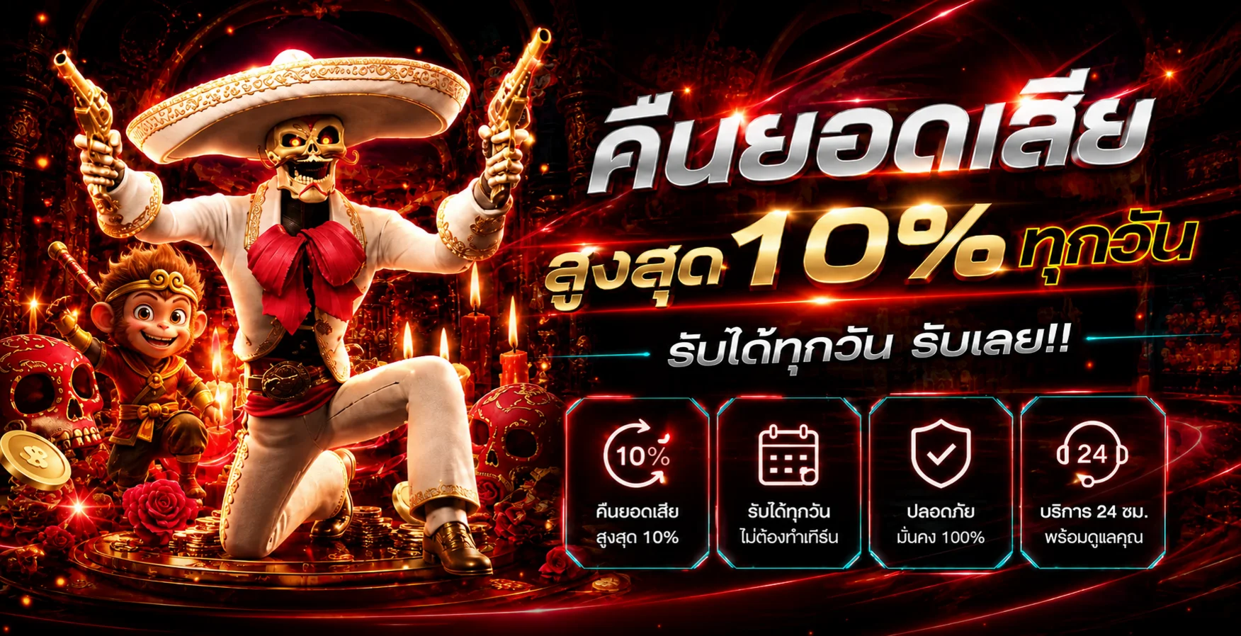 แบนเนอร์คืนยอดเสียและความปลอดภัย NIGOAL565
